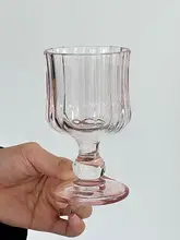 特別仕様ピンクのプリーツハイボールグラス【シャンパングラス・ワイン用・おしゃれなデザイン】