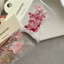 アセテート製 ミニバタフライサイドクリップ【可愛いデザイン・ヘアアクセサリー】
