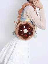 斜め掛けポシェット レディース ドーナツ型 ガーリー 可愛い おしゃれ ロリータ スマホポシェット