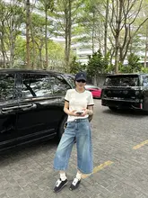 カジュアルな天丝羊毛のショートスリーブTシャツ【両肩デザイン・夏用・ゆったりサイズ】（セットアップ対応）