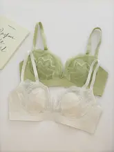 夏用 深V ネックレースブラジャー【極上の柔らかさ・通気性・ワイヤーなし・セクシー】