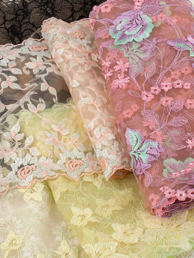 サテン生地リボンの特徴：カラフルな両面網状刺繍レーストリムの実際の性能と使い分け
