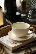 ラテアートカップ カフェ用 陶器素材 ヨーロッパ風 300ml