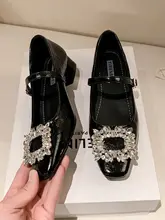 メアリージェーン パンプス レディース シルバー ラインストーン スクエアバックル ツイード風 きれいめ 上品 ドレスアップ