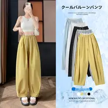 涼感広がりパンツ【高腰・フィット・カジュアルデザイン】