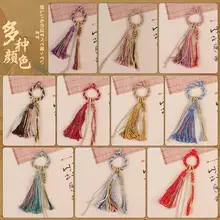 高級流す穂付き藏式手作りコットンラインのDIY掛け飾り【手作り・菩提子使用・車用】