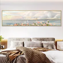ベッドサイド装飾画 モダン シンプル 寝室 部屋 風景 掛け画 スタイリッシュ 背景壁画