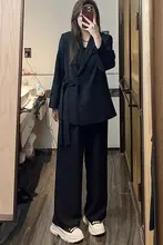 春季花柄大きいサイズ レディースファッションジャケット【体型カバー・スリムデザイン・ロングパンツ】（セットアップ対応）