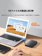 UGREEN 2.5インチ外付けハードディスクケース【USB 3.0・ケーブル内蔵・SATA対応】