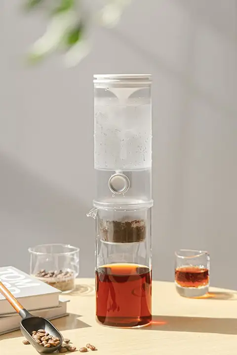 アイスドリップコーヒーポット 家庭用 ドリップ式 ハンドブリュー コールド抽出 便利