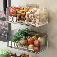 キッチン用調味料収納ボックス【壁掛け・生姜・ニンニク用・多機能ワイヤーバスケット】