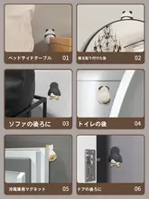可愛いデザインのドア用防音クッション【穴あけ不要・極上の柔らかさ・カートゥーンスタイル】
