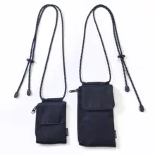 ミニショルダーバッグ スマホポーチ 首掛け イヤホンケース カードケース 小銭入れ 軽量 コンパクト シンプル 日常使い