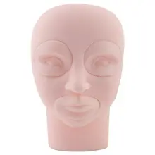美容用 眉・唇練習用シリコン製人頭モデル【交換可能な眉・唇付き】
