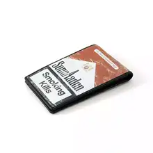 本革製シガレットケース【スタイリッシュデザイン・カード収納可能】