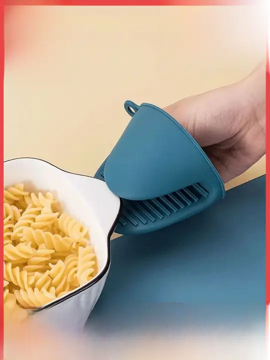 高温耐性のシリコン製防熱手袋【キッチン用・オーブンや電子レンジ対応】