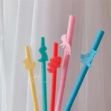 シリコンストロー キッズ ボーイズ ガールズ 大人用 カラフル エコ 耐熱 繰り返し使える カット可能 「heymankids」