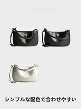 高級感あるレザー製ワンショルダーバッグ【ロックバックル・女性用・斜め掛け・ショルダー＆ハンドバッグ】
