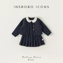 子供用 おしゃれなドレスとパンツセット【秋用・女の子・かわいいデザイン】（セットアップ対応）