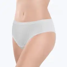 旅行用使い捨て女性用コットンパンティ【二重クロッチ・三角スタイル】（セットアップ対応）