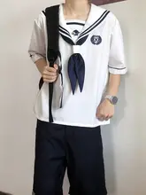 男学生用刺繍入りセーラー服【秋季・学院風・フルコーディネート】（セットアップ対応）