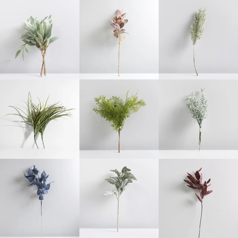 花草ベリー擬似花 1本のドライフラワー 装飾オブジェ：北欧風でシンプルに空間を彩る