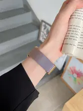 アップルウォッチ用 ミラネーズスタイルメタルバンド【磁気折りたたみ式・グラデーションカラー・高級感】
（セットアップ対応）