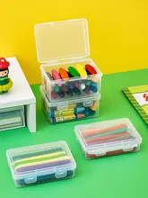 お子様用カラフルビーンズクレヨン【手を汚さずに使用・収納ボックス付き・コンパクト・携帯型】