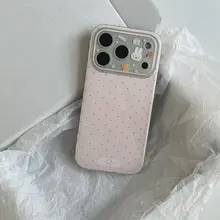 向日葵モチーフのリトルポルカドットiPhoneケース【可愛い・耐衝撃・全機種対応】