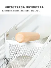 引き出し内蔵収納ボックス【カトラリー・文房具・化粧品用・仕切り付き・デスクトップ伸縮バスケット】
