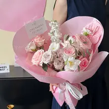 七夕向けハートデザイン包装紙【高級・シンプル・花束用】