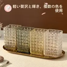 メイクブラシ収納筒【デスクトップ用・口紅・アイブロウ・アイシャドウ収納・オフィス用】
