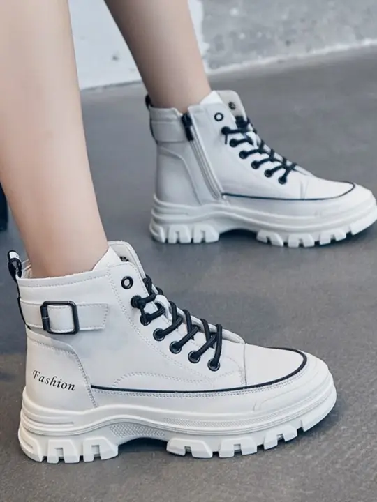 防滑防水の登山用ショートブーツ【レトロスタイル・厚底・アウトドア用】