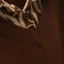 デザイン性のあるニットワンピース【レイヤード風・アプリケーション付き・冬用】（セットアップ対応）