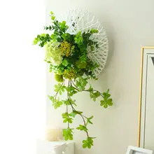 北欧風の壁掛け造花 蔓植物【カフェやオフィスの壁面装飾】