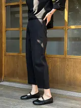 ブラックバナナパンツ【秋用・ゆったり・カジュアル・細見え・ストレート】