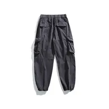 アメリカンヴィンテージスタイルのカーゴパンツ【男士用・厚手・フィット・ポケット付き・カジュアル】