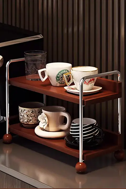 茶器整理ラック【多層・デスク用・家庭用・水杯収納】