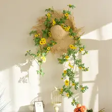 フェイクグリーンつる植物【リビング壁面装飾・エアコンパイプカバー・バルコニー用】