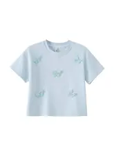 女児用ショートスリーブTシャツ【夏用・カジュアル・多用途】