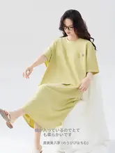 夏用コットン製スリーブレスワンピース【フィット・ミディ丈・シンプルデザイン】（セットアップ対応）