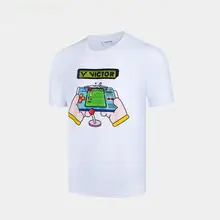Victor ユニセックス トレーニング用スポーツニットTシャツ【バドミントン用・通気性】