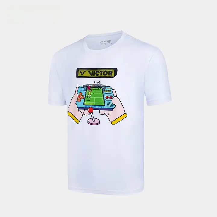 Victor ユニセックス トレーニング用スポーツニットTシャツ【バドミントン用・通気性】