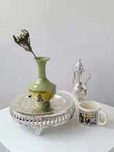 手描き陶器花瓶【高級感あるデザイン・リビング用・花器】