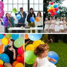 10・12インチ マットカラーバルーンセット【パーティーデコレーション・お祝い・幼稚園・イベント用】