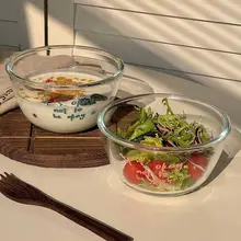 耐熱ガラス製ボウル【ご飯用・果物・ヨーグルト・オートミール・デザートに最適】