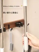 穴あけ不要トイレ用モップフック【浴室・バルコニー用・掃除道具収納】