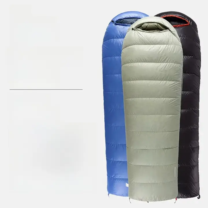 大人用コンパクトダウンキャンプ寝袋【白鹅绒・封筒型・アウトドア用】