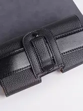 スマートフォン用腰掛けケース【男性用・レザー・ベルト通し・横型】