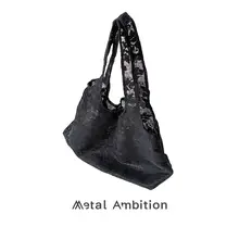 トートバッグ ショルダー  バッグ レディース レース 軽量 着回し「Metal Ambition」